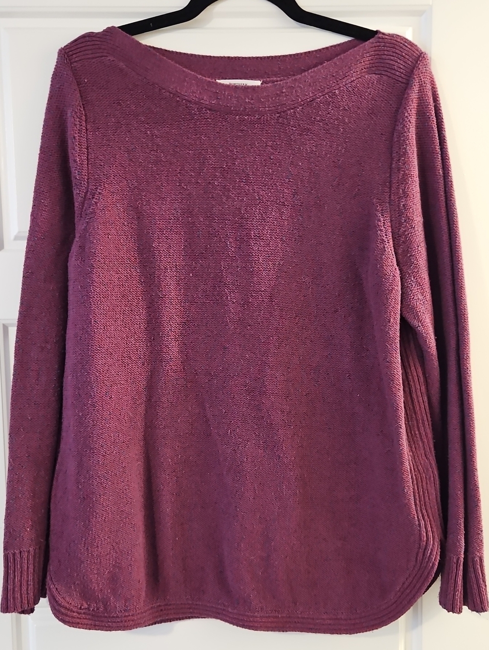 Northern Reflections Plum Scoop Neck Sweater